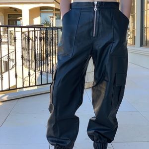 The Ragged Priest Faux Leather Combat Pants
